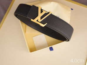 루이비통 LV 금장 메탈로고 벨트 4.0cm